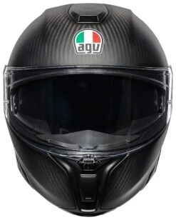 AGV Sportmodular Carbon Refractive Helmet -Moto Forge Sales Store agv sport modular carbon refractive helmet black silver 3