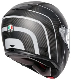 AGV Sportmodular Carbon Refractive Helmet -Moto Forge Sales Store agv sport modular carbon refractive helmet black silver 4