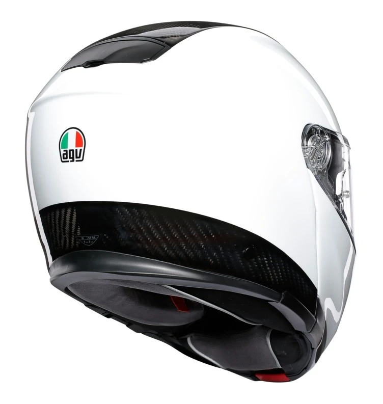 AGV Sportmodular Carbon Helmet White/Black / XS [Open Box] - Image 3