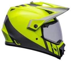 Bell Helmets Bell MX-9 Adventure Mips Dash Helmet -Moto Forge Sales Store bell helmets mx9 adv mi dash hi viz yellow grey 3