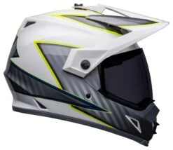 Bell Helmets Bell MX-9 Adventure Mips Dalton Helmet 39 Bell Helmets Bell MX-9 Adventure Mips Dalton Helmet -Moto Forge Sales Store bell mx9 adventure mips dalton helmet white grey hi viz yellow 3