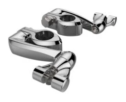Ciro Extended Footpeg Clamps -Moto Forge Sales Store ciro extended footpeg clamp chrome