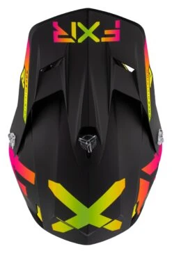 FXR Clutch CX Helmet -Moto Forge Sales Store fxr clutch cx helmet black pink hi viz yellow 4