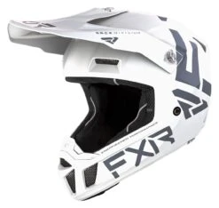 FXR Clutch CX Helmet -Moto Forge Sales Store fxr clutch cx helmet white grey
