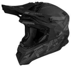 FXR Helium Carbon Helmet W/ D-Ring -Moto Forge Sales Store fxr helium carbon helmet black grey