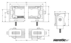 Heretic 6" LED Light Bar -Moto Forge Sales Store heretic6 led light bar 3