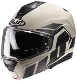 HJC I100 Beis Helmet -Moto Forge Sales Store hj ci100 beis helmet black grey 2