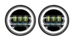 HogWorkz LED 4 1/2" Halomaker Passing Lamps For Harley