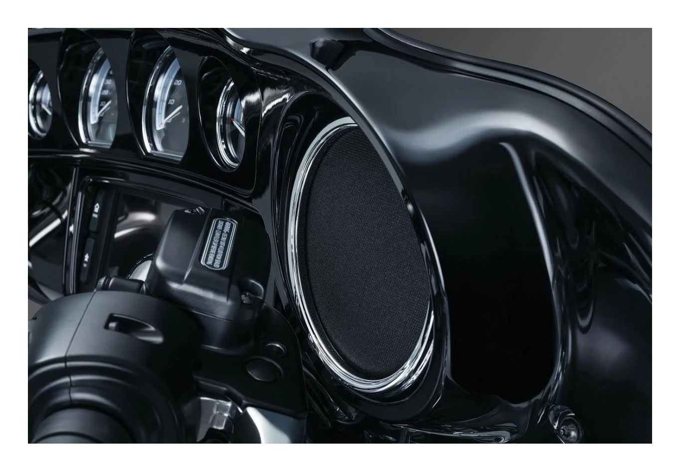 Kuryakyn Corona Front Speaker Grills For Harley Touring 2014-2023 2 Kuryakyn Corona Front Speaker Grills For Harley Touring 2014-2023 - Image 2