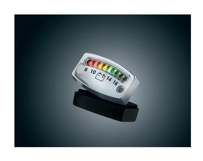 Kuryakyn LED 12 Volt Battery Gauge 2 Kuryakyn LED 12 Volt Battery Gauge - Image 2