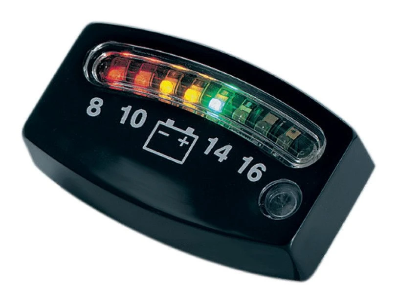Kuryakyn LED 12 Volt Battery Gauge 1 Kuryakyn LED 12 Volt Battery Gauge