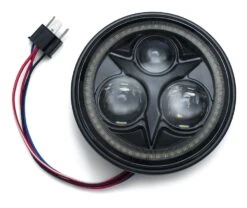 Kuryakyn Orbit Vision 5 3/4" LED Halo Headlight For Harley 1984-2018