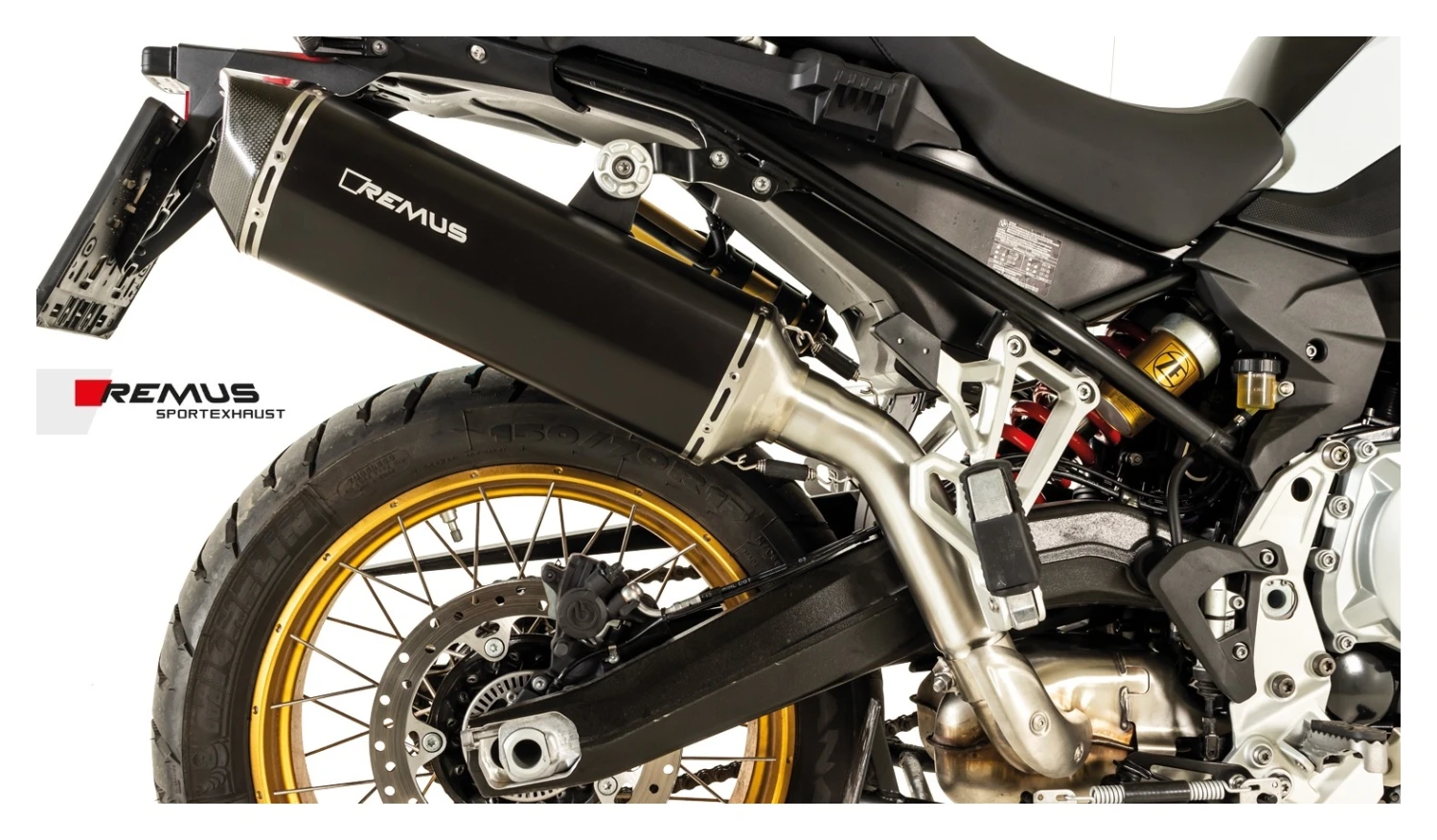 Remus Black Hawk Slip-On Exhaust BMW F750GS / F850GS / Adventure 3 Remus Black Hawk Slip-On Exhaust BMW F750GS / F850GS / Adventure - Image 3