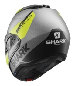 Shark EVO GT ENCKE Helmet -Moto Forge Sales Store shark evogtencke helmet matte grey yellow black 2