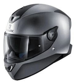 Shark Skwal 2 Blank Helmet - White LEDs -Moto Forge Sales Store shark skwal2 blank helmet white le ds dark grey