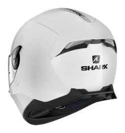 Shark Skwal 2 Blank Helmet - White LEDs -Moto Forge Sales Store shark skwal blank matte sm white 2