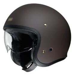 Shoei J·O Helmet - Solid -Moto Forge Sales Store shoei jo helmet solid matte brown