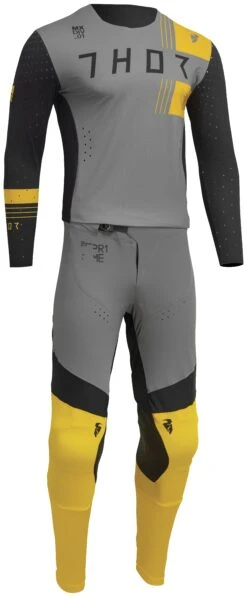 Thor Prime Strike Jersey -Moto Forge Sales Store thor prime strike jersey grey black yellow 2