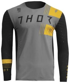 Thor Prime Strike Jersey -Moto Forge Sales Store thor prime strike jersey grey black yellow