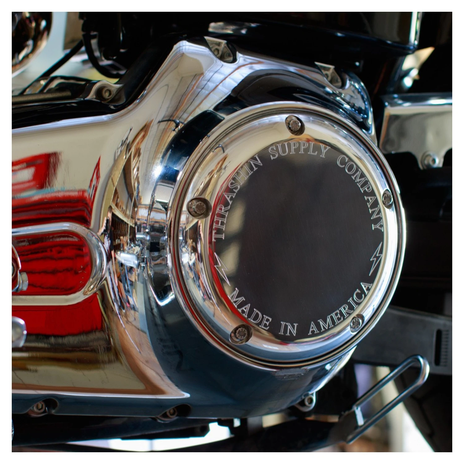 Thrashin Supply Classic Derby Cover For Harley Big Twin 1999-2018 3 Thrashin Supply Classic Derby Cover For Harley Big Twin 1999-2018 - Image 3