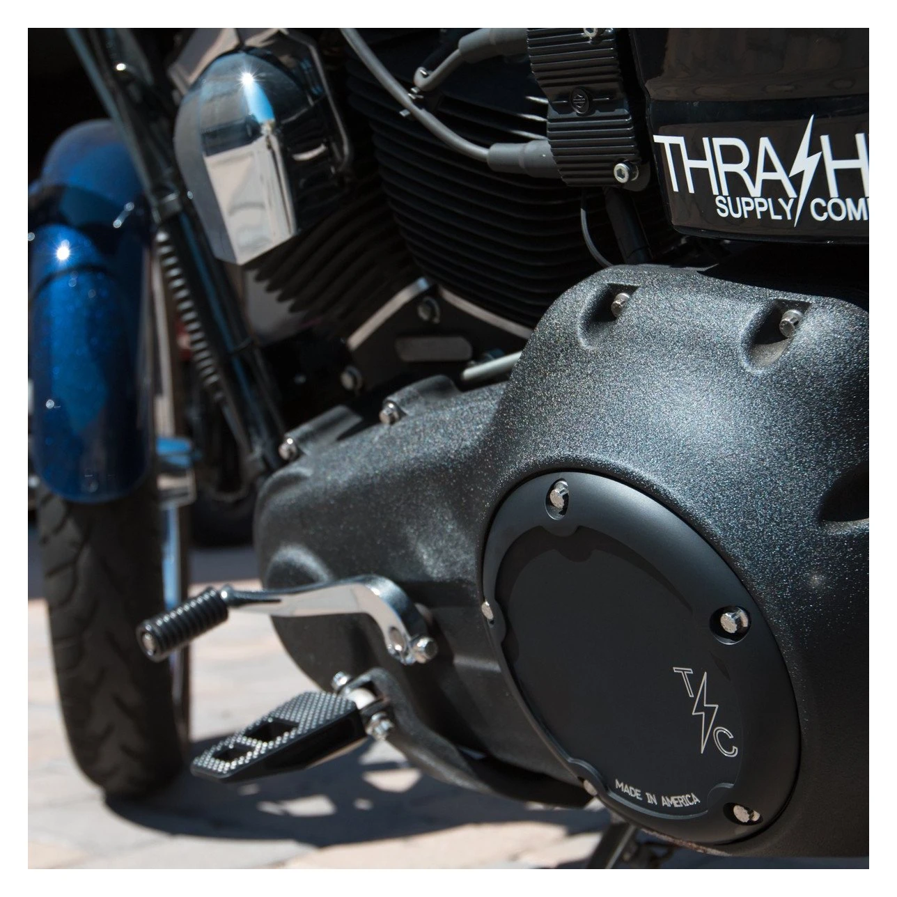 Thrashin Supply Dished Derby Cover For Harley Big Twin 1999-2018 2 Thrashin Supply Dished Derby Cover For Harley Big Twin 1999-2018 - Image 2