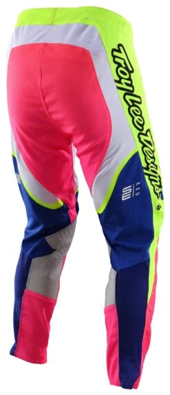 Troy Lee Designs Troy Lee SE Pro Radian Pants -Moto Forge Sales Store troy lee se pro radian pants white blue pink hi viz 1